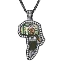 Custom4U Picture Necklace Personalized Photo Circle Chain for Men Women