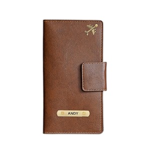 Customized Travel Wallet with Name Engrave