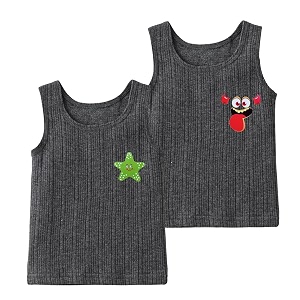 Cut Sleeve Sleeveless Thermal Top for Kids