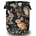 Cute Animal Laundry Basket, Laundry Hamper Collapsible Oxford Cloth with Handle Clothes Storage Bin for Bathroom Laundry Room Bedroom 15.7 X 20 Inch