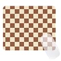 Cute Brown Mouse Pad,Retro Checkered Pattern Mousepad,Square Aesthetic Plaid Waterproof Grid Mouse Mat Design, Non-Slip Rubber Base Computer Funny Boho Small Mouse Pads, Desk Accessories