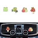 Cute Car Air Freshener Clips,Frog and Mushroom Car Vent Clip,Car Air Conditioner Clip,Auto Vent Decoration Accessories,Automotive Interior Decoration Gifts for Men/Women