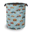 Cute Cars Laundry Basket,Foldable Oxford Cloth Tote Bag Laundry Hamper Clothes Storage Bucket Organizer for Bedroom Laundry Storage Dormitories 16" x 20.8"