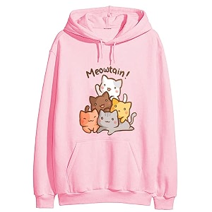 Cute Cat Hoodie Women Anime Causal Stylish