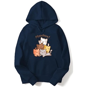 Cute Cat Hoodie Women Anime Causal Stylish