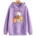 Cute Cat Hoodie Women Anime Causal Stylish