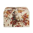 Cute Cat Print Toaster 4 Slice Cover Holly Berry Print Bread Maker Machine Covers for Anti-dust and Fingerprint, Decorative Accessories for Kitchen
