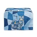 Cute Cat Print Toaster Oven Dust Cover 2 Slice Wide Slot Anti Fingerprint Bread Maker Cover Small Kitchen Appliance Covers for Kitchen Counter