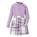 YOURUIKEY Girls Plaid Skirt Set Fall Winter Clothes 2 Piece Outfits 8-12Y