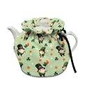 Cute Clover Tea Pot Cover Tea Pot Covers Tea Cozy Insulation Teapot Portability Drawstring Soft Christmas Teapot Case Washable Breakfast Pot Cove Personalized Design Gifts