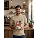 Cute Coffee Sloth Unisex T-Shirt Regular