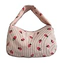 Cute Strawberry Purse Corduroy Crossbody Bags for Women Novelty Strawberry Wallet Clutch Bag Kawaii Strawberry Bags