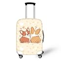 Cute Corgi Heart Suitcase Covers for Luggage,Travel Luggages Cover,Dustproof Carry on Luggages Covers,Travel Luggage Cover Suitcase Protector Dust Pollution Prevention