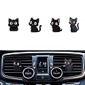 Cute Car Air Freshener Clips,Cute Black Cat Car Vent Clip,Car Vent Decoration Accessories,Auto Air Conditioner Clip,Automotive Interior Decoration Gifts for Men/Women