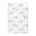 Cute Curly Lamb Toddler Baby Sheets for Crib, Neutral Mini Crib Mattress Sheets Fitted, 52 * 28 * 9In