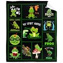 Cute Frogs Collect Throw Blanket - Super Soft Flannel Fleece Blanket with Teen Girls, Plush Lightweight Fuzzy Cozy Blanket Microfiber for Couch XS 30"X40" for Pet