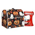 Cute Ghost Pumpkin Stand Mixer Covers for Kitchen Aid 4.5-5 Quart Cover Universal Kitchen Small Appliance Covers Halloween Decorations