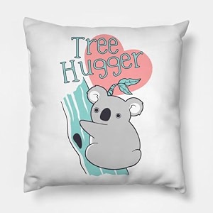 craft maniacs cute koala cartoon pun 16  16 pillow with filler inside best gift for kids amp adults who loves koala bears tree hugger
