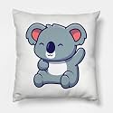 CRAFT MANIACS Cute Koala Cartoon Pun 16 * 16 Pillow with Filler Inside Best Gift for Kids &amp; Adults Who Loves Koala Bears (Koala SAYS HI)
