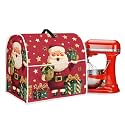 Cute Santa Claus Stand Mixer Covers for Kitchen Aid 4.5-5 Quart Christmas Theme Cover Universal Kitchen Small Appliance Covers