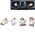 Cute Silly Goose Car Air Freshener Clips,Cowboy Goose Car Vent Clip,Car Air Conditioner Clip,Auto Vent Decoration Accessories,Automotive Interior Decoration Gifts for Men/Women