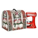 Cute Snowmen Kitchen Aid Covers for Stand Mixer 4.5-5 qt Christmas Decoration Small Kitchen Appliance Covers Suitable for Most Mixer Food Processor Coffee Maker Juicer