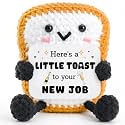 Cute Toast Crochet, New Job Gifts for Women Men, Coworker Gifts