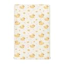 Cute Yellow Rubber Ducks Crib Sheets for Boys Girls,Neutral Fitted Crib Sheets for Toddler Mattresses,Baby Nursery Sheet for Cribs,Soft and Breathable 39 * 27 * 5In
