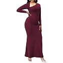CuteCherry Women’s Formal One Shoulder Mermaid Bodycon Maxi Dress