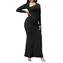 CuteCherry Women’s Formal One Shoulder Mermaid Bodycon Maxi Dress