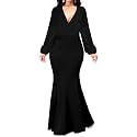 CuteCherry Women’s Formal One Shoulder Mermaid Bodycon Maxi Dress