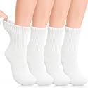 Cutecrop 4 Pairs Alpaca Wool Diabetic Sock