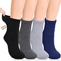 Cutecrop 4 Pairs Alpaca Wool Diabetic Sock