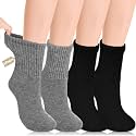 Cutecrop 4 Pairs Alpaca Wool Diabetic Sock