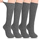 Cutecrop 4 Pairs Alpaca Wool Diabetic Sock
