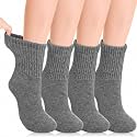 Cutecrop 4 Pairs Alpaca Wool Diabetic Sock