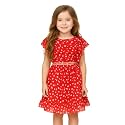 Cutecumber Girls Georgette Floral Printed Fit amp