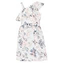 Cutecumber Girls Georgette Printed Aqua Dress. CC6175D-AQUA