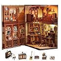 Cutefun Book Nook Kit, DIY Miniature Dollhouse Booknook for Adults