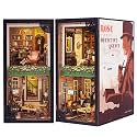 Cutefun Book Nook Kit, DIY Miniature Dollhouse Booknook for Adults