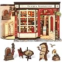 CUTEFUN DIY Book Nook Kit, 3D Puzzle Creative British Library Bookend