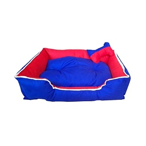cutepups round dog bedround dog bedxl dog bedxl sizeblue and red