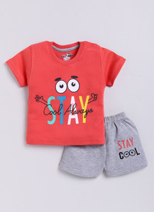 cutopies baby boys  baby girls casual t-shirt shorts fanta