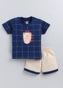 CUTOPIES Baby Boys & Baby Girls Casual T-shirt Shorts (INK BLUE)