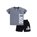 CUTOPIES Boys Powder Blue Cotton Printed Half