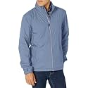 Cutter &amp; Buck Men's Weathertec Packable Weather Resistant Panoramic Hood Jacket
