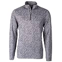Cutter &amp; Buck Men's Men's Traverse Palm Print Half Zip
