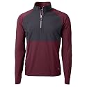 Cutter &amp; Buck Men's Adapt Eco Knit Hybrid Recycled Mens Quarter Zip