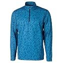 Cutter &amp; Buck Men's Men's Traverse Palm Print Half Zip