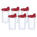 Cutting EDGE 585ml Plastic Oil Pourer, Dark Red (Set of 6)